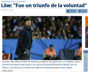 Löw, pensándose si demandar o no a la prensa deportiva hispana.